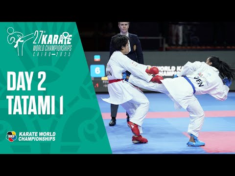 Karate World Championships | Friday - Tatami 1 | All the action from Cairo LIVE!