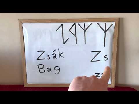 Hungarian Runes: The Letter Zs #hungarianrunes #rovásírás