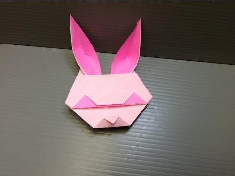 Daily Origami: 074 - Rabbit Face