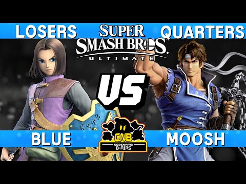 Smash Ultimate Tournament Losers Quarters - Blue (Hero) vs Moosh (Richter) - CNB 200