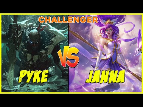 Pyke SUPPORT vs Janna - Challenger - Patch 12.2 - League of Legends Pro Player Replay