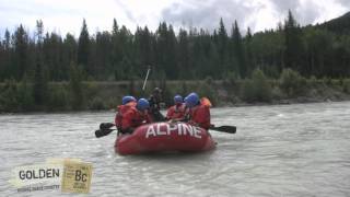 preview picture of video 'Whitewater Rafting the Kicking Horse River in Golden, BC Canada with Alpine Rafting'