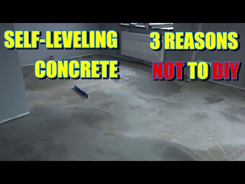 😬 3 Things YOU NEED to know before! 😬 SELF LEVELING concrete! How to do it yourself or pay SOMEBODY