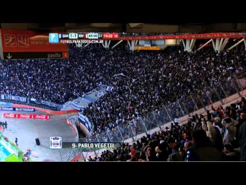 Gol de Vegetti. Gimnasia 1 - River 1. Fecha 1. Torneo Primera División 2014. FPT