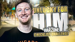 CHECKLIST CHALLENGE - PARK (THE UNLUCKIEST SH*T EVER IN WARZONE)