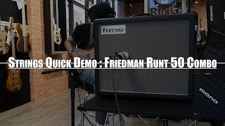 Video thumbnail for Strings Quick Demo : Friedman Runt 50 Combo by Strings Shop