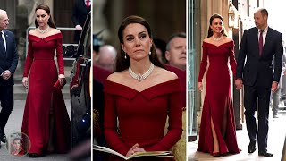 Catherine Steals the Night! The Princess Radiates in Roland Mouret Dress & the Japanese Pearl Choker