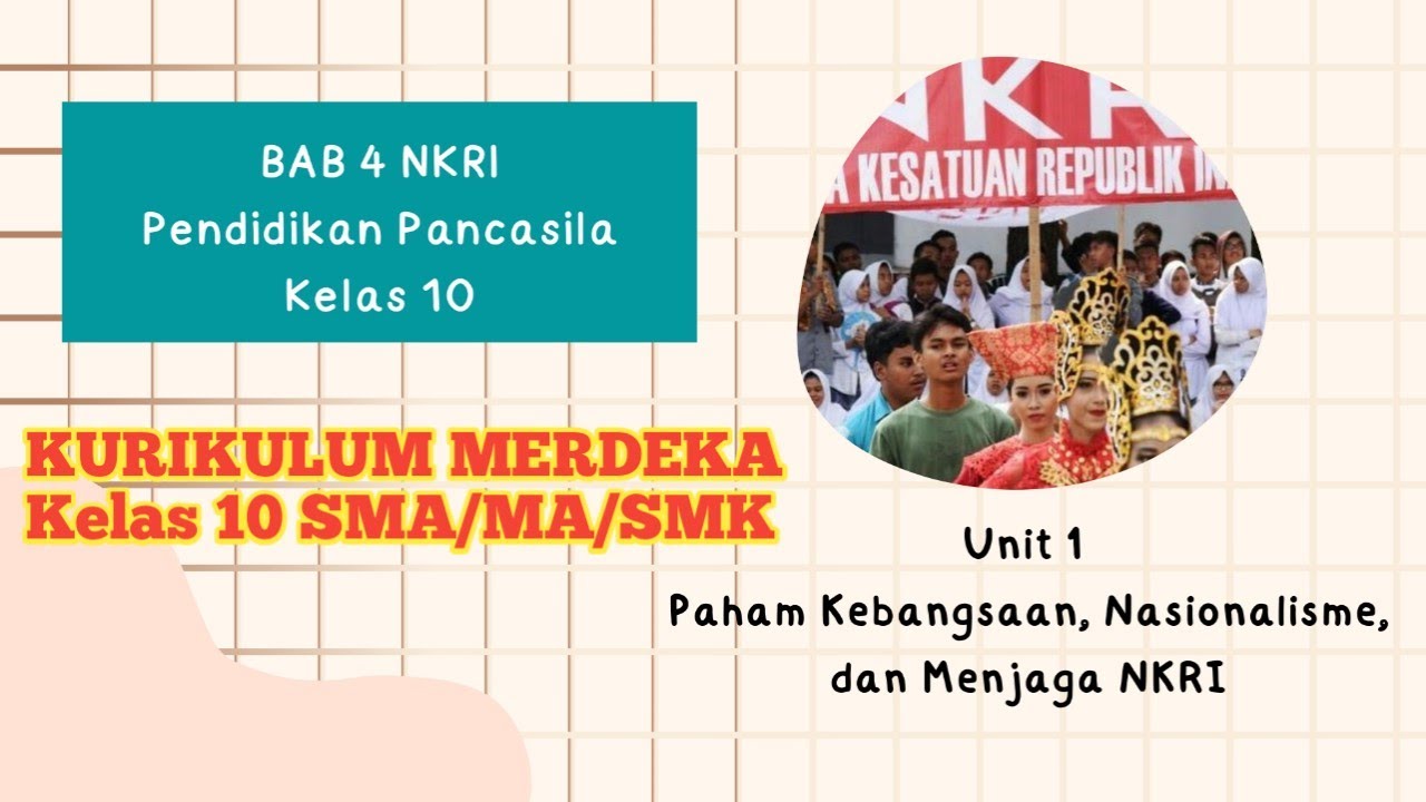 Pendidikan Pancasila Kelas 10 BAB 4 NKRI || Unit 1 Paham Kebangsaan, Nasionalisme dan Menjaga NKRI