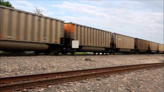 preview picture of video 'BNSF Empty Coal Caldwell, TX - 4.20.2014 - 17:56'