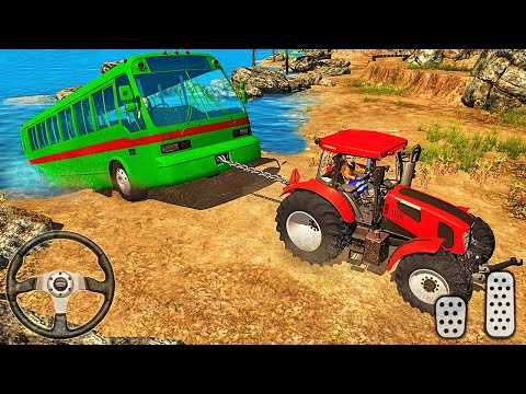 Chained Tractor Towing Simulator - Rescue Failed Vehicles - Android Gameplay