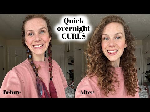 Quick, heat-free, overnight CURLS tutorial with a silk scarf