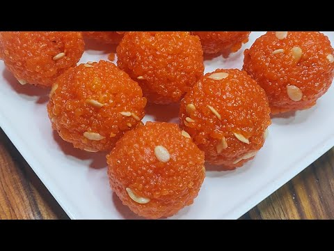 ಮೋತಿ ಚೂರ್ ಲಡ್ಡು ಮಾಡುವ ವಿಧಾನ  ಕನ್ನಡದಲ್ಲಿ/Motichoor laddu/ganesha chaturthi special/laddu recipe