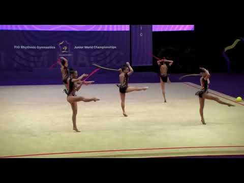 KYRGYZSTAN Group KYR 5 Ropes AA FIG JUNIOR WORLD CHAMPIONSHIP