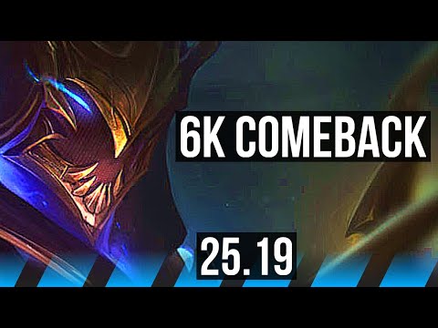 ZED vs LEBLANC (MID) | 6k comeback, 9 solo kills, 15/3/7, Dominating | KR Diamond | 25.19
