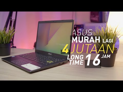 CUMA 4 Jutaan, BATERAI 16 JAM, RINGAN, Fanless | Review ASUS E410MA