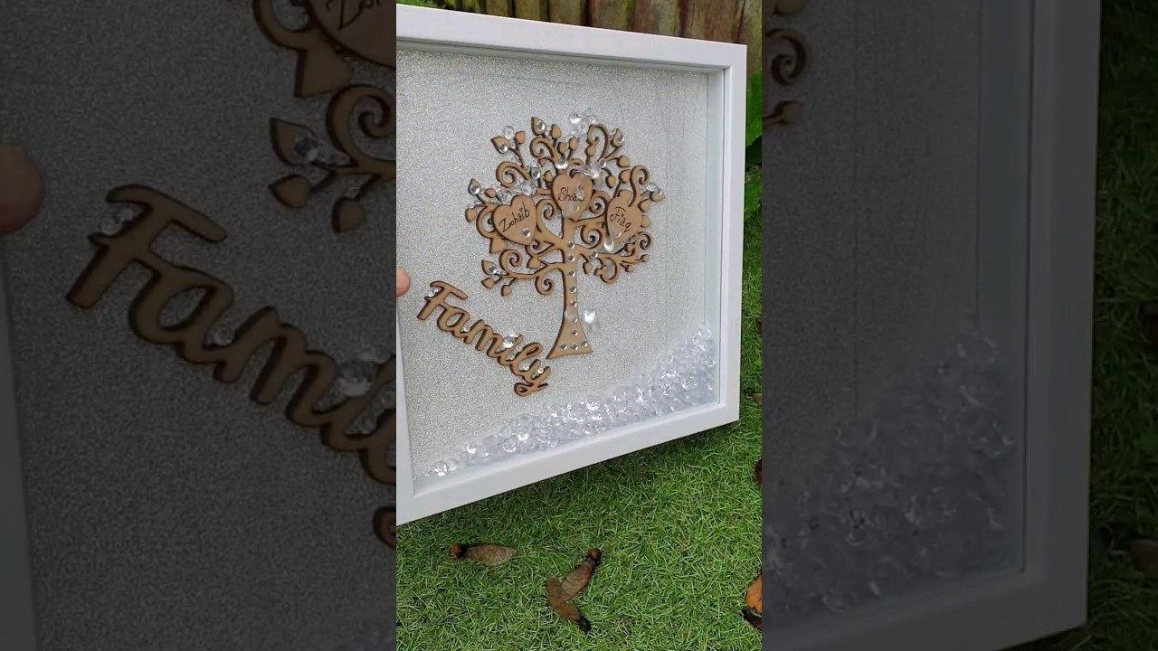 Diy Family tree frame #frame #diyframes #familytree #gift