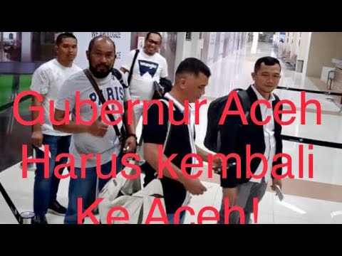 LIVE((🔴)) Gubernur Aceh Sagera Kembali Ke Aceh!
