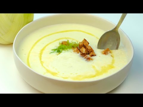 Creamy Fennel Soup Recipe🍲Rich, Buttery, and Delicious!  It’s a soup lovers’ dream come true! 🤍