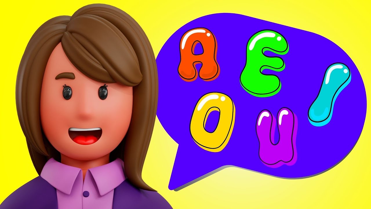 As vogais A E I O U | Compilado de vídeos das vogais | Aprender a ler e escrever | Sílabas simples