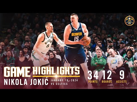 Nikola Jokić Full Game Highlights vs Celtics 🎥