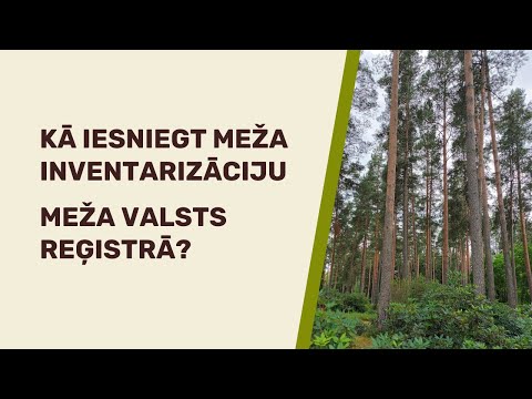 Meža inventarizācijas iesniegšana Meža valsts reģistrā - INSTRUKCIJA