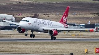 preview picture of video 'Virgin Atlantic Little Red - Aberdeen Airport Inaugural'