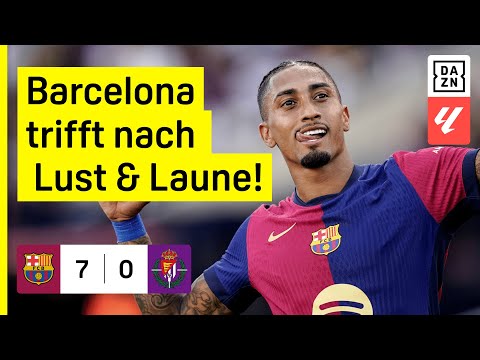 Raphinha, Olmo & Co liefern Zaubershow: Barcelona - Valladolid | LaLiga | DAZN Highlights