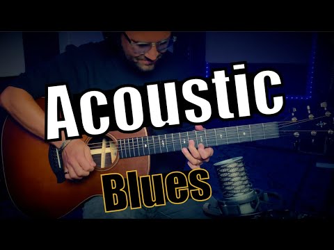 Easy Acoustic Blues Guitar Backing Track (E)