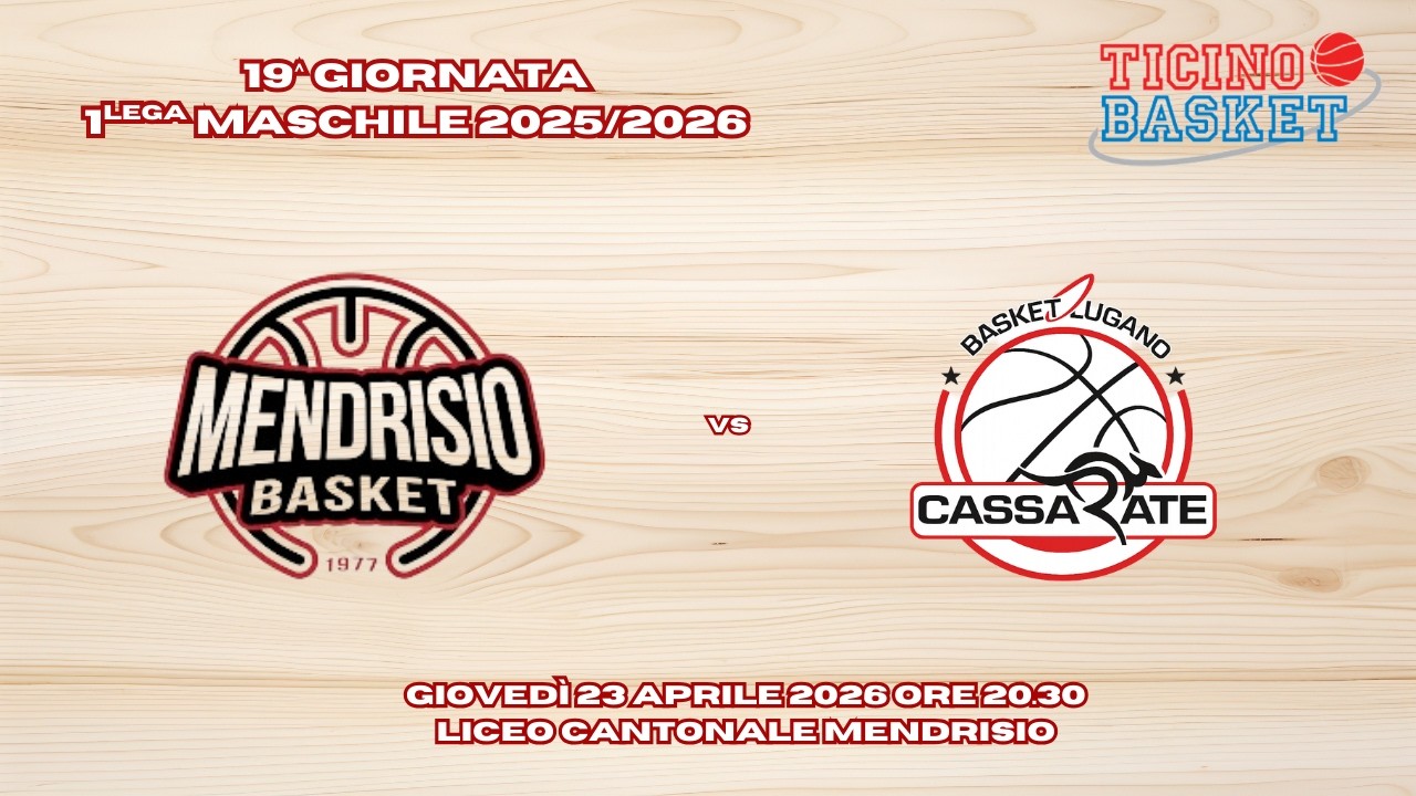 Mendrisio Basket vs Cassarate Basket
