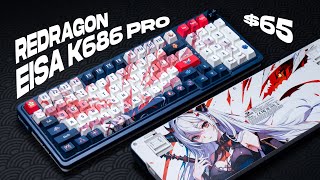 Anime Gaming Keyboard - Redragon EISA K686 Pro SE Review Teardown & Sound Test
