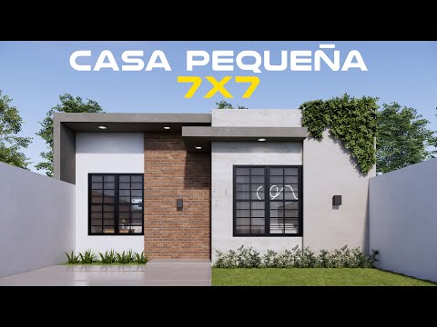 Modernes 7x7-Haus. Das perfekte Design für kleine Räume!