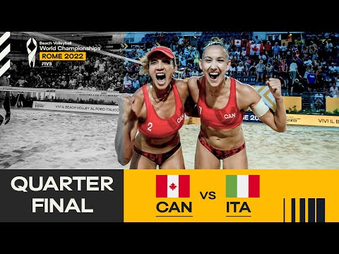 Bukovec/Brandie vs. Menegatti/Gottardi - Quarterfinal Highlights Rome 2022 #BeachWorldChamps