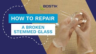 How to fix a broken stemmed glass with super glue liquid | Bostik UK
