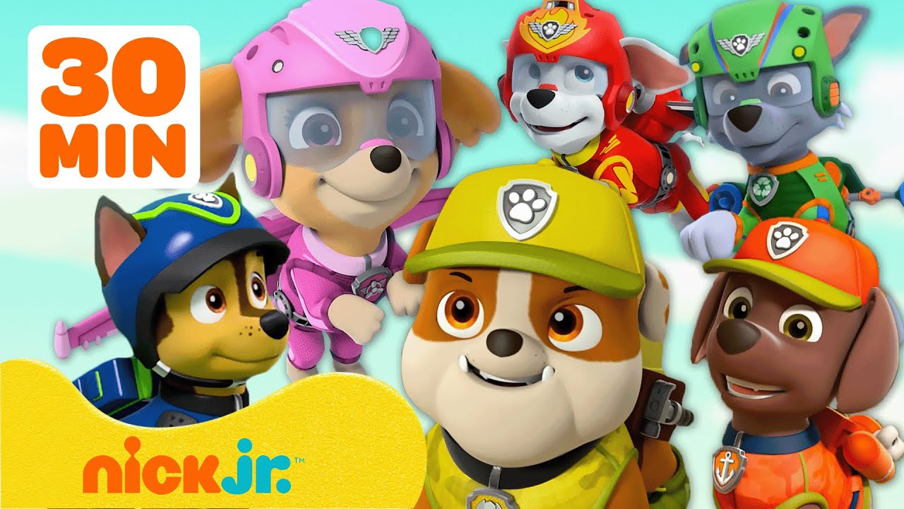 Patrulha Canina | Melhores Momentos de Trabalho em Equipe! | 30 Minutos | Nick Jr. em Português