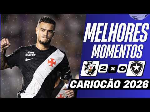 Vasco 2 x 0 Botafogo | Melhores Momentos (COMPLETO) | Cariocão 2026