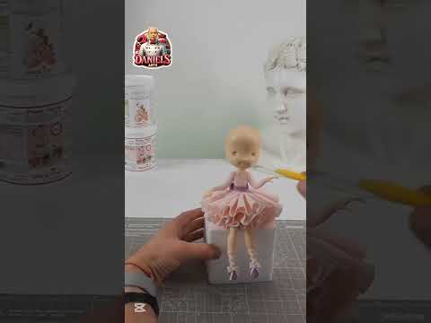 pretty 3D Doll #subscribe #cake #cakeseries #fondant #3dtopper #caketoppers
