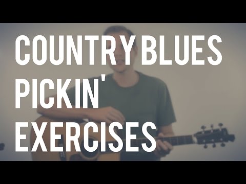 Country Blues Finger Picking Exercises for Alternating Bass | TB074