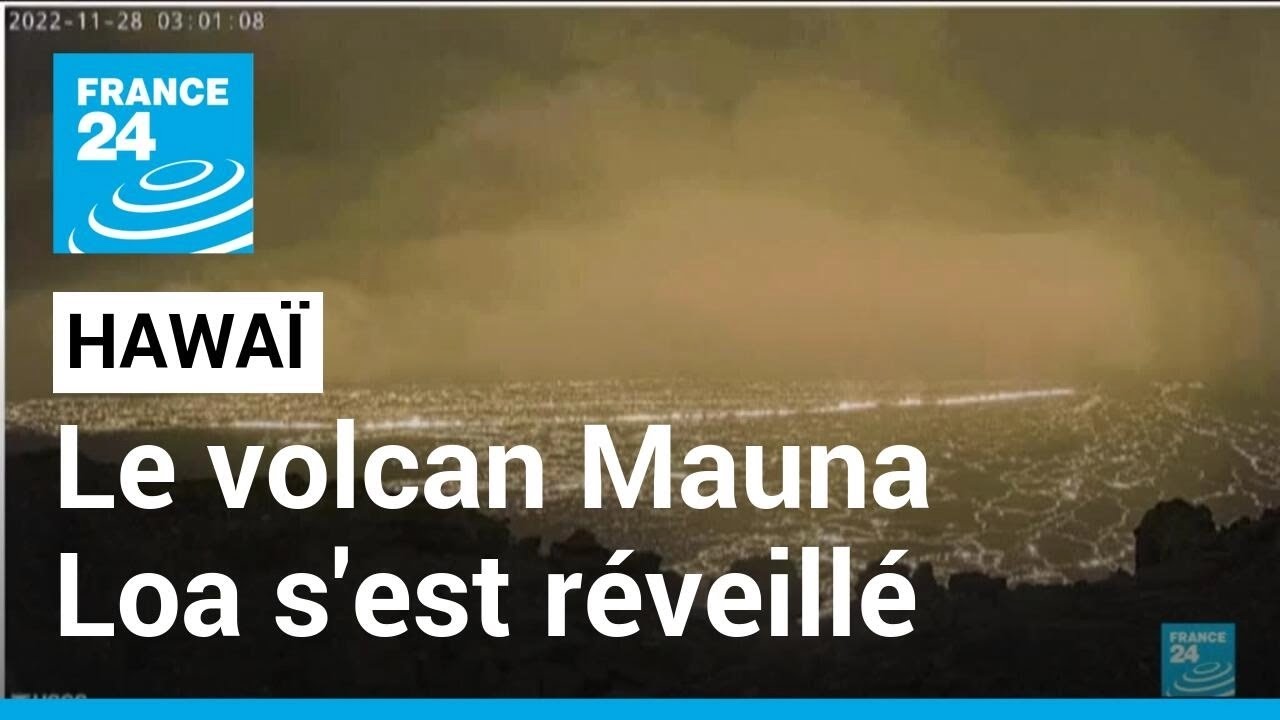 Hawaï : le plus gros volcan actif du monde, le Mauna Loa, s'est réveillé • FRANCE 24