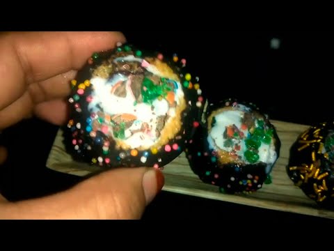 Chocolate, icecream pani puri in 2 minutes recipe by #Amrinjummani