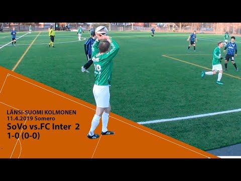 Länsi-Suomi Kolmonen SoVo vs.FC Inter Turku  11.4.2019 1-0 (0-0)