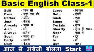 Basic English Words /अँग्रेजी सीखें/English Vocabulary with Meaning/English Speaking Practice