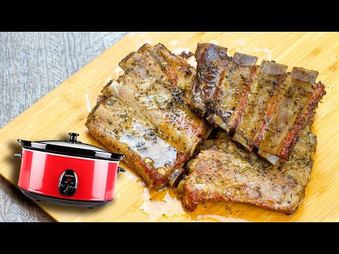 Costillas de cerdo con hierbas provenzales en olla lenta