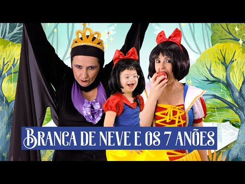 "Branca de neve e os sete anões" com  Maria de Angeli Telatin Tognolo