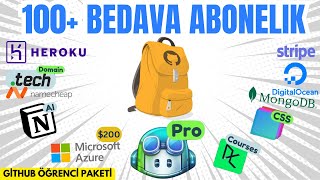 GitHub Öğrenci Paketi ile bedava abonelikler! Github Student Developer