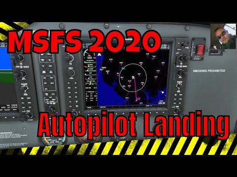 MSFS 2020 G1000 How to land with the autopilot