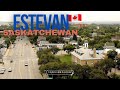 Tour around City of ESTEVAN- one of 10 largest cities of Saskatchewan, Canada [4K]
