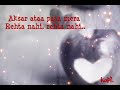 Kuch Din Se Muze Lyrical Whatsapp Status