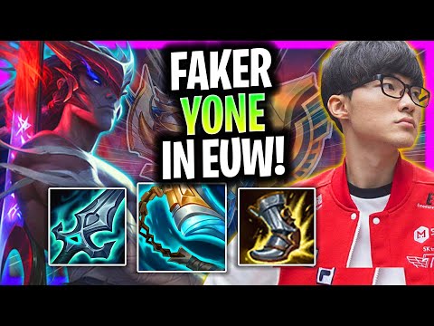 FAKER CHILLING WITH YONE IN EUW SERVER! | T1 Faker Plays Yone Mid vs Akali!  Season 2024