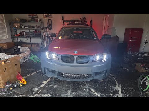 BMW E82 gets G80 Snake eyes headlights !!