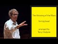 "The Meaning of the Blues" arr. Terry Vosbein